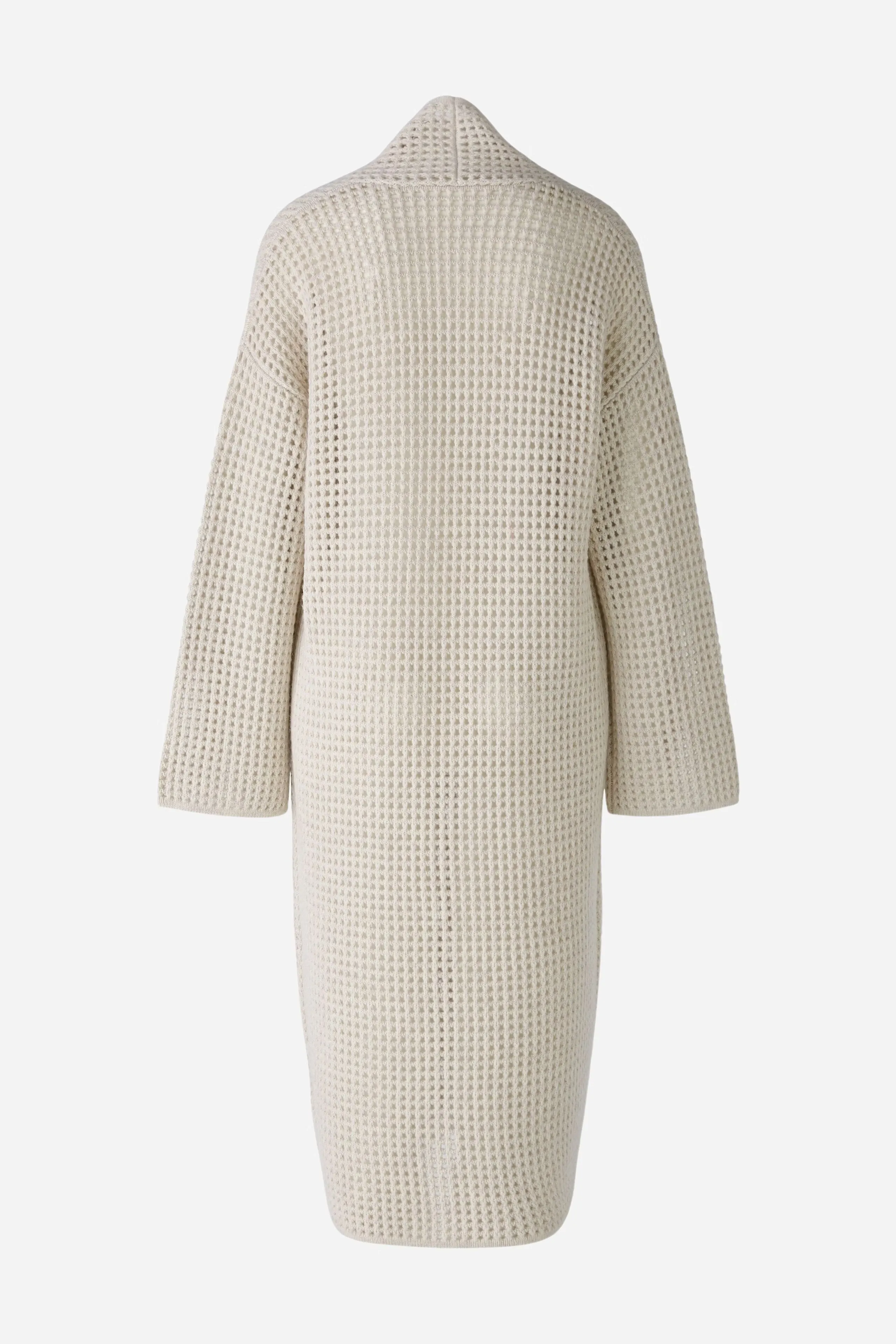 Oui Knitted Coat Off-white