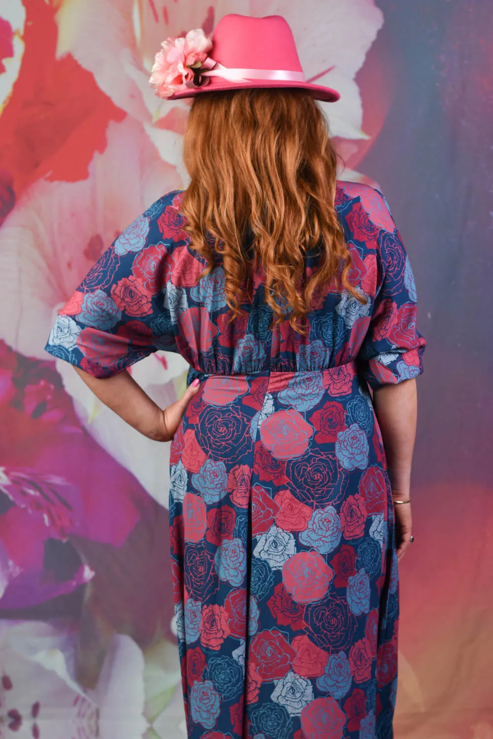 Peony Love Dress - Navy - SALE