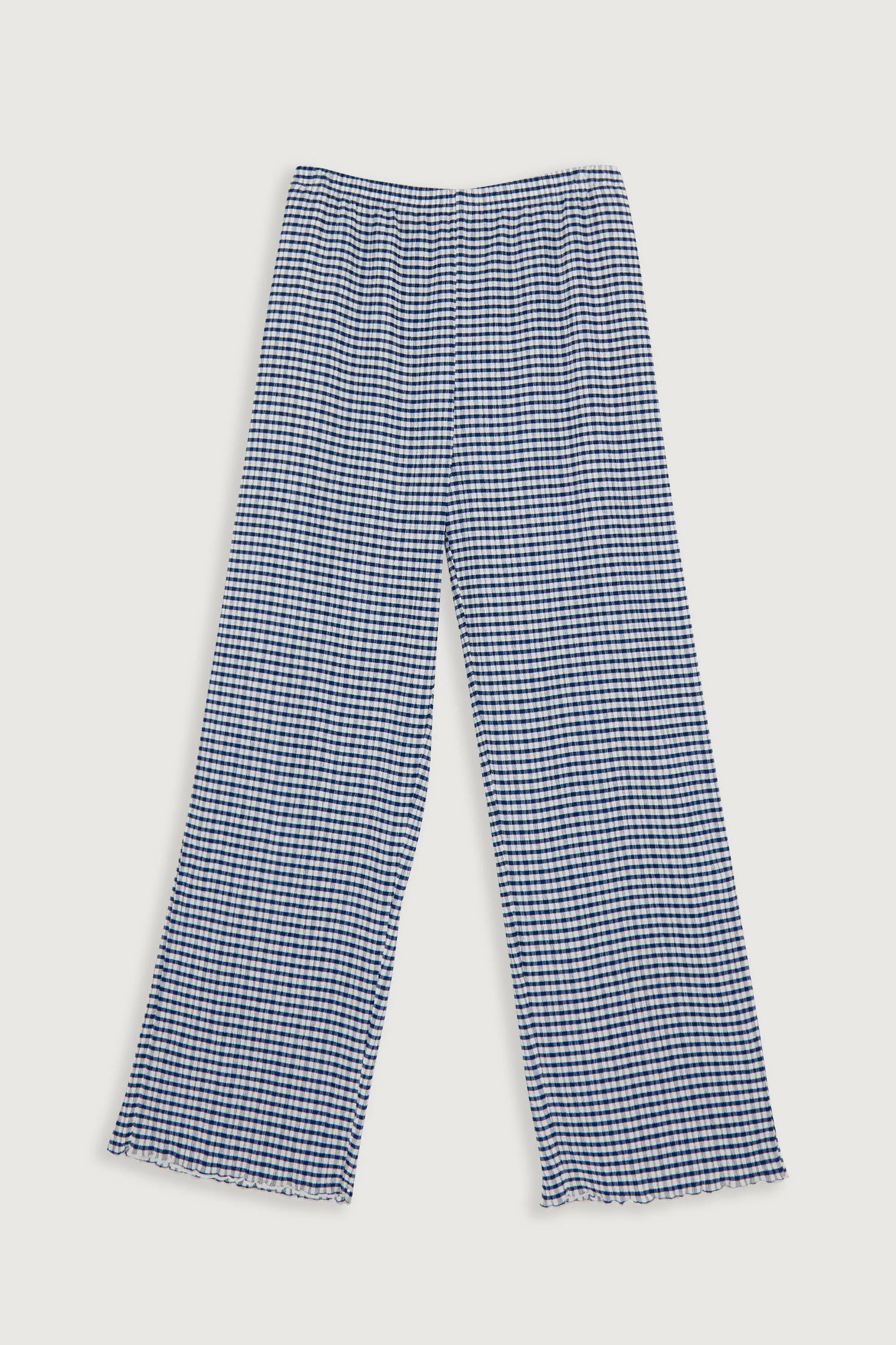 PLAID SEERSUCKER PANT