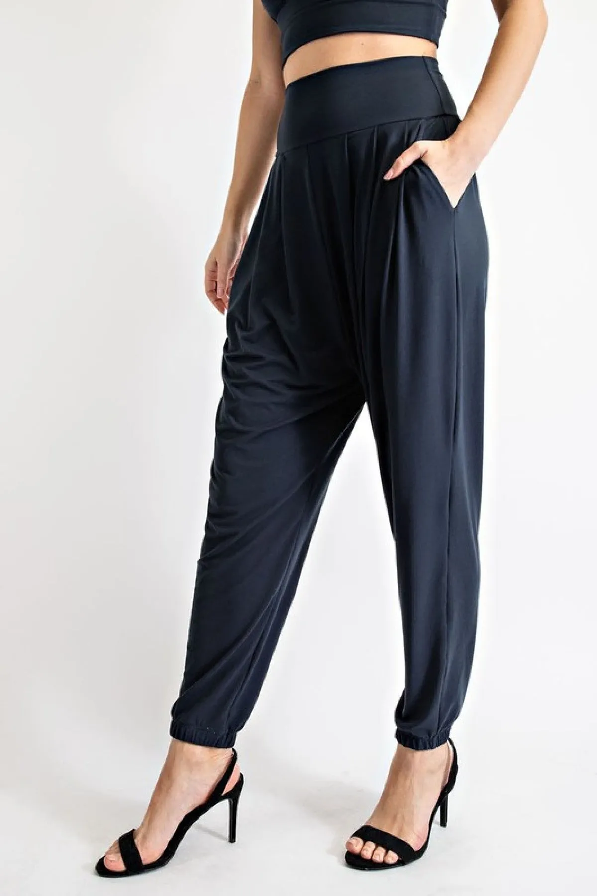 Rae Mode Butter Pleat High Waist Jogger