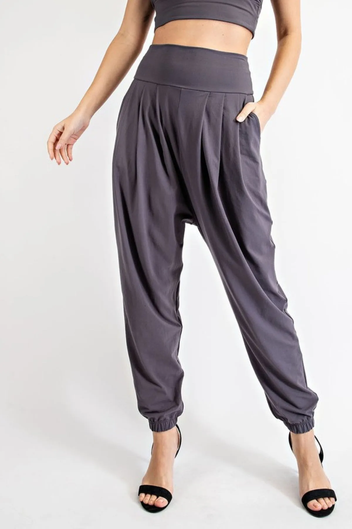 Rae Mode Butter Pleat High Waist Jogger