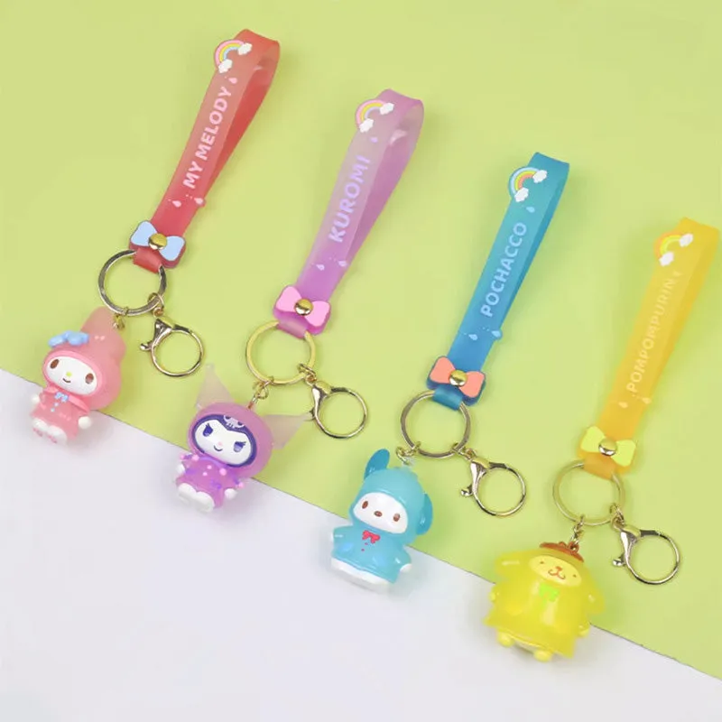 Raincoat Character Figure Keychain