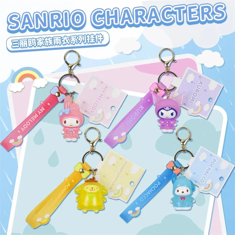 Raincoat Character Figure Keychain