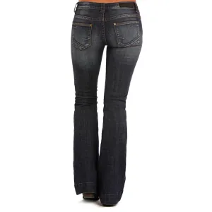 Rock and Roll Cowgirl Womens Rival Straight Leg In Dark Vintage W6138S, 26x34