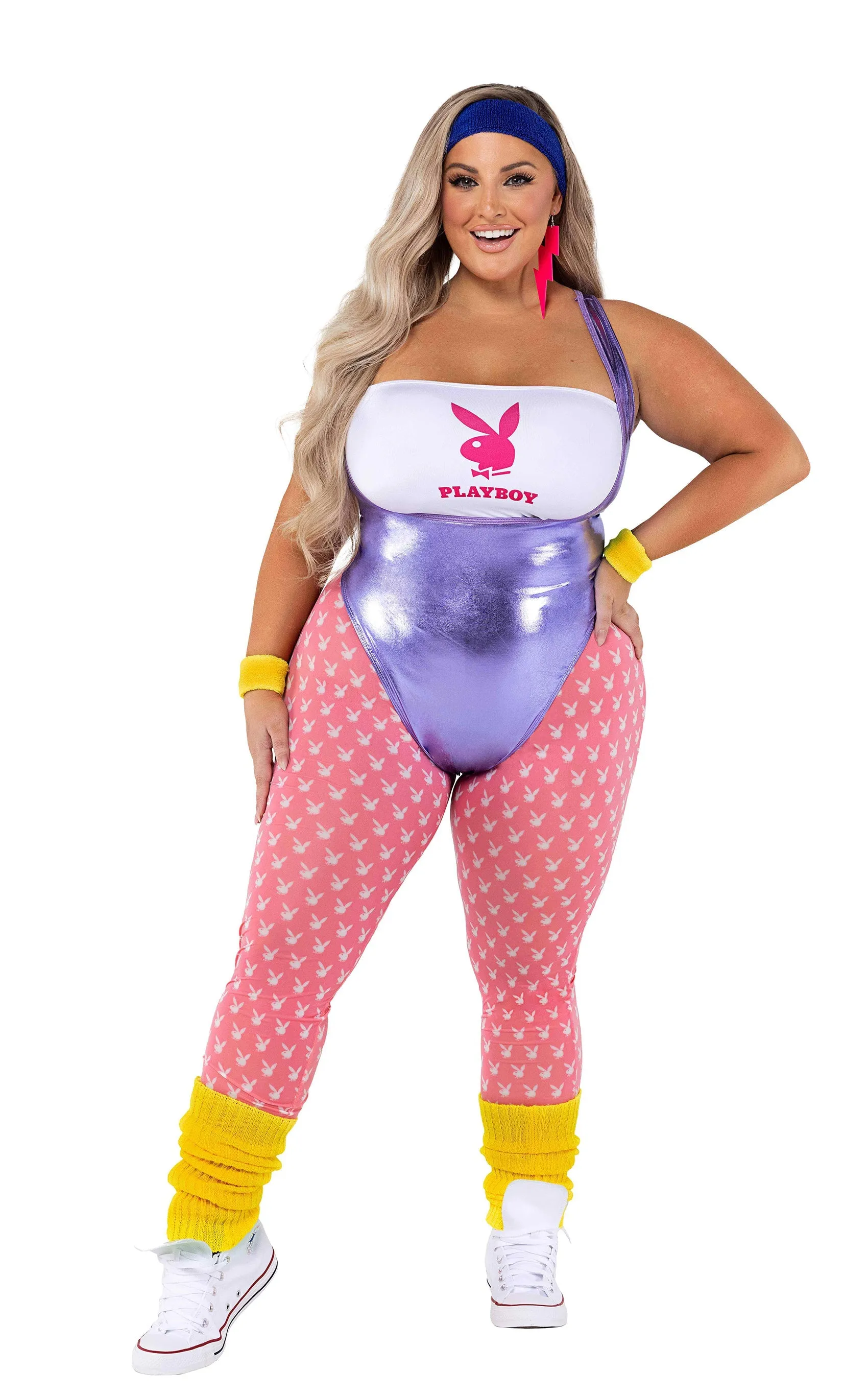 Roma 6pc Playboy 80's Fitness Costume