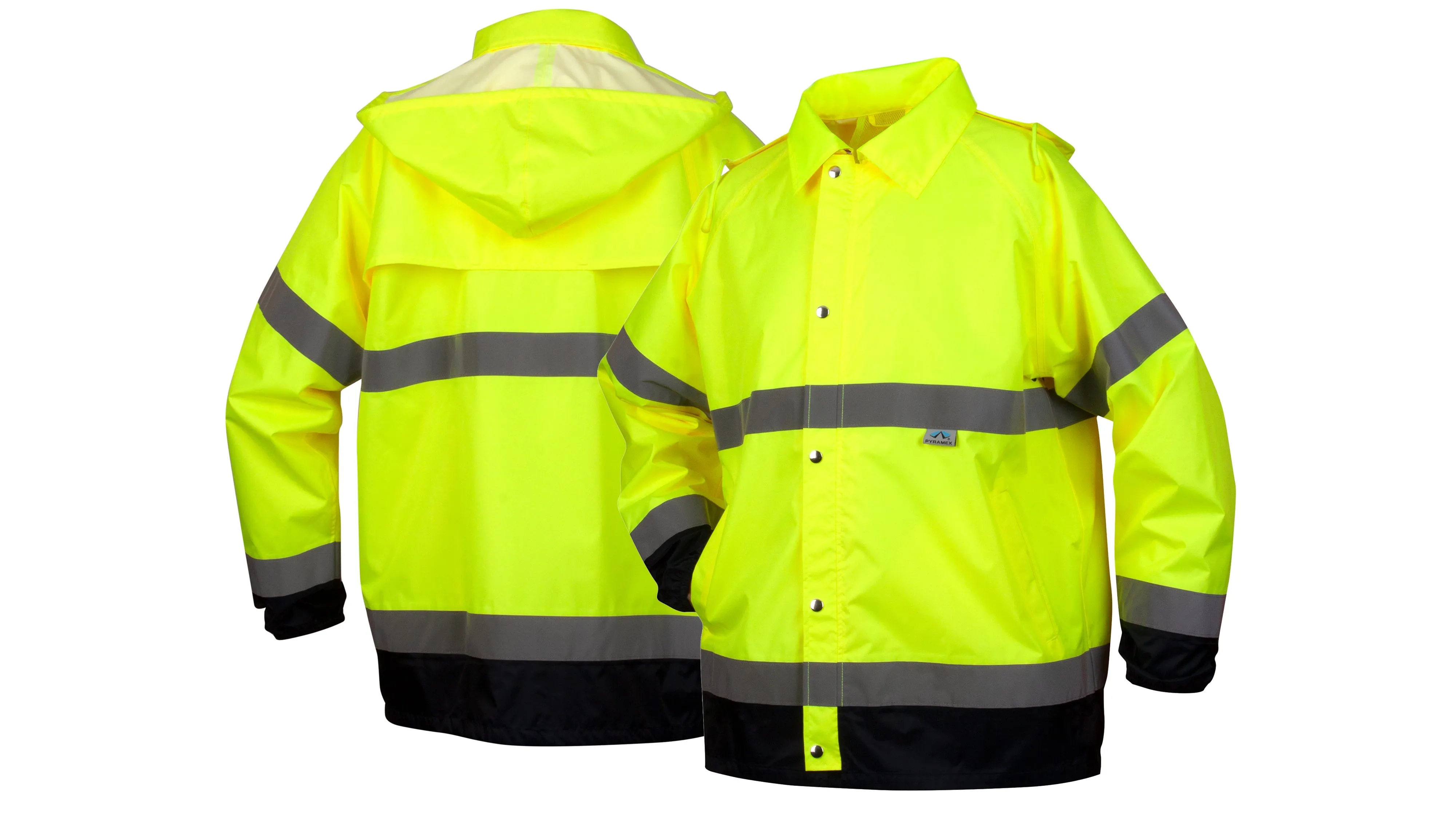 RRWJ31 Series Hi-Vis Reflective Collared Raincoat