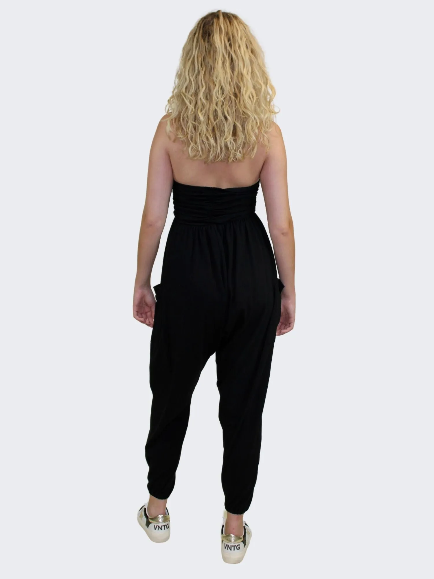 Ruched Jogger Jumpsuit