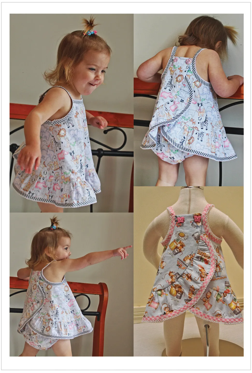 Ruffles Baby Top & Pants PDF sewing pattern babies & toddlers sizes 3 months to 6 years