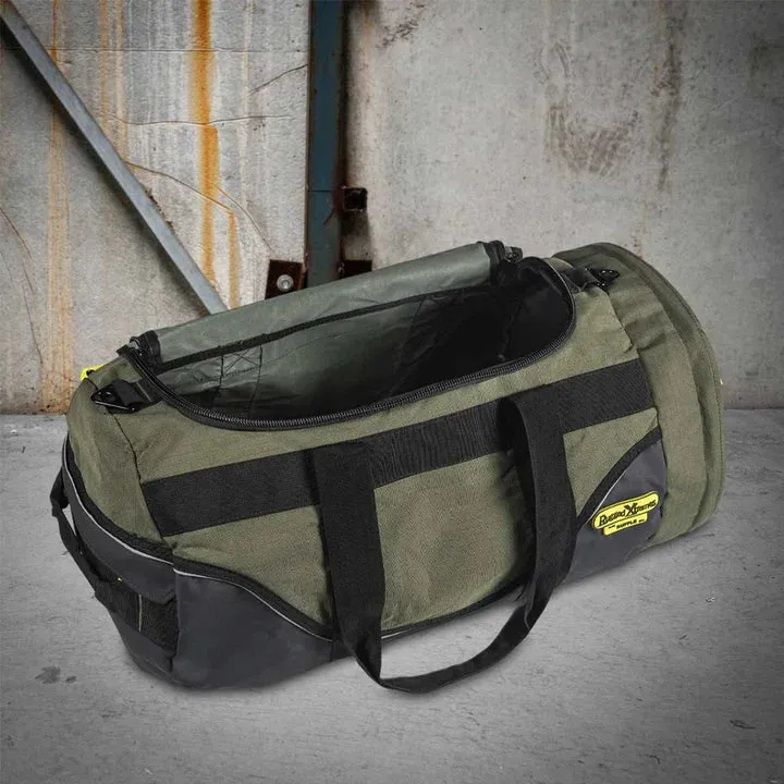 Rugged Extreme - Small 51L Industrial Canvas Duffle - Green/Black