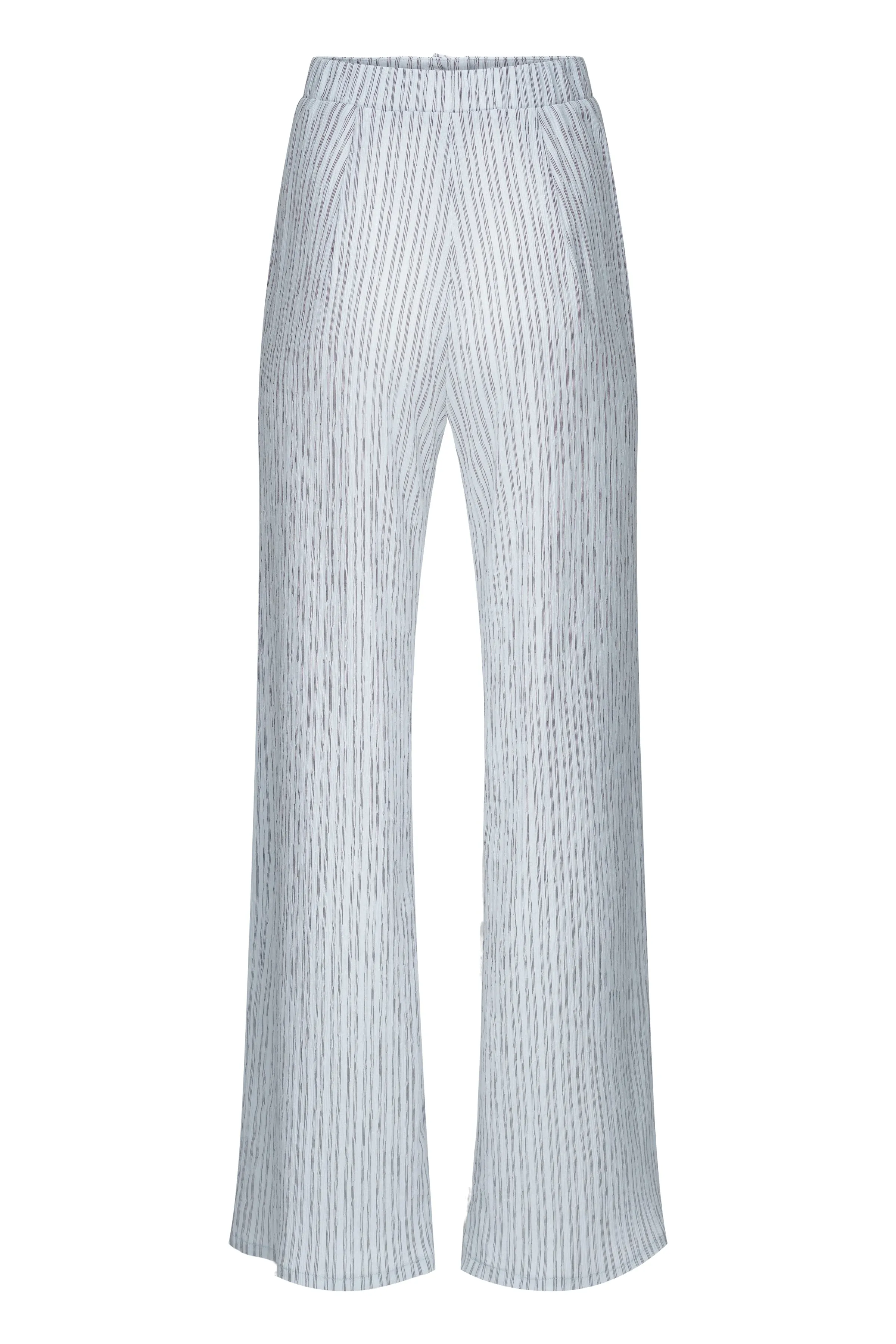 Seersucker Flare Pants