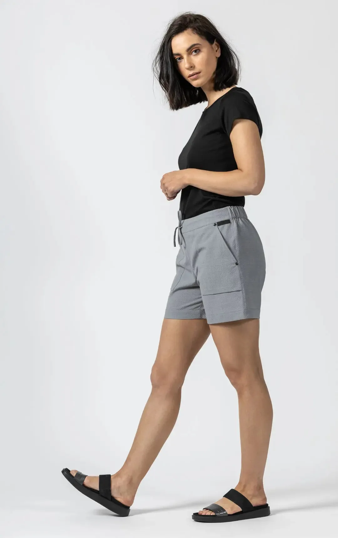 SEERSUCKER WOOL BLEND SHORT - CLEARANCE