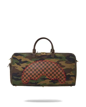 Shark Shape Check Duffle