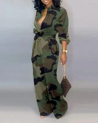 Sibyl Tied Waist Jumpsuits