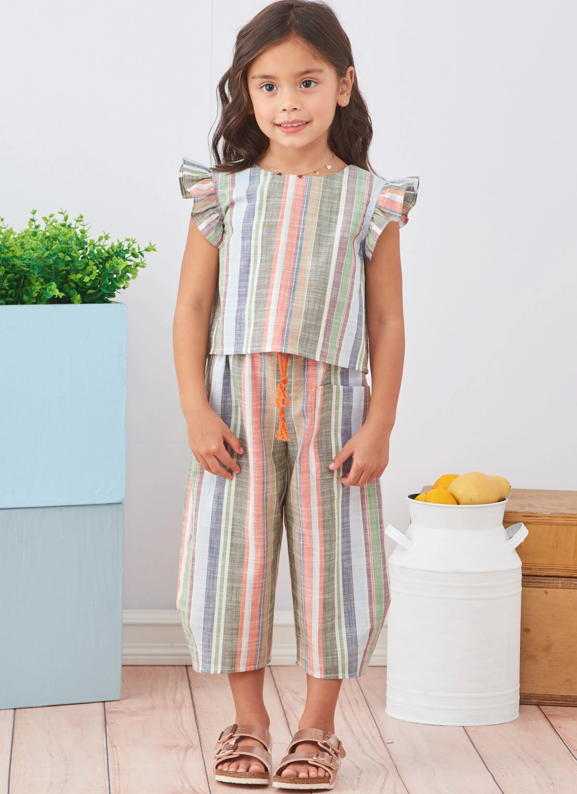 Simplicity Sewing Pattern S9761 CHILDREN'S AND GIRLS' DRESS, TOP AND PANTS