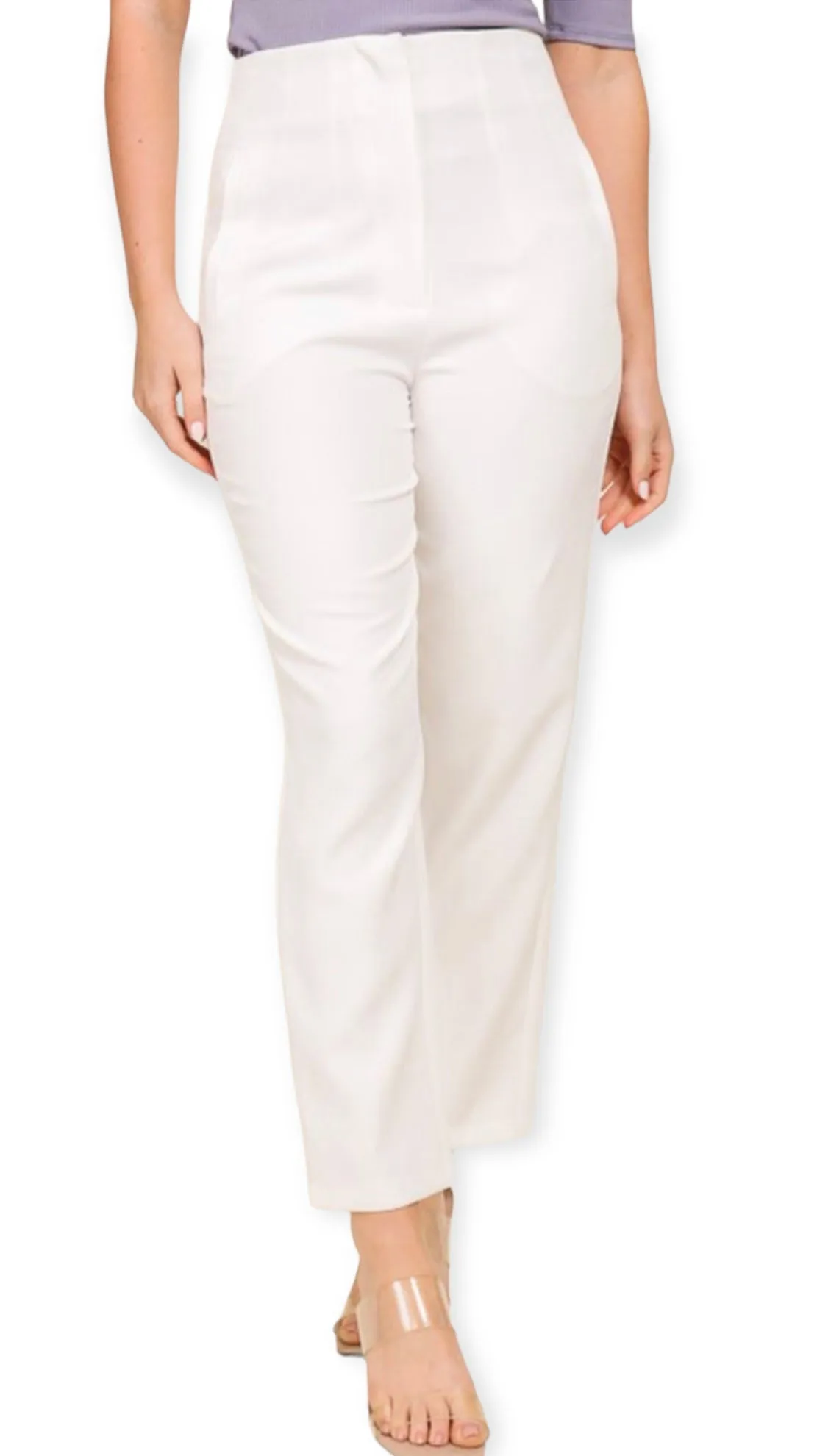 Sleek Tailored High Waisted Pants