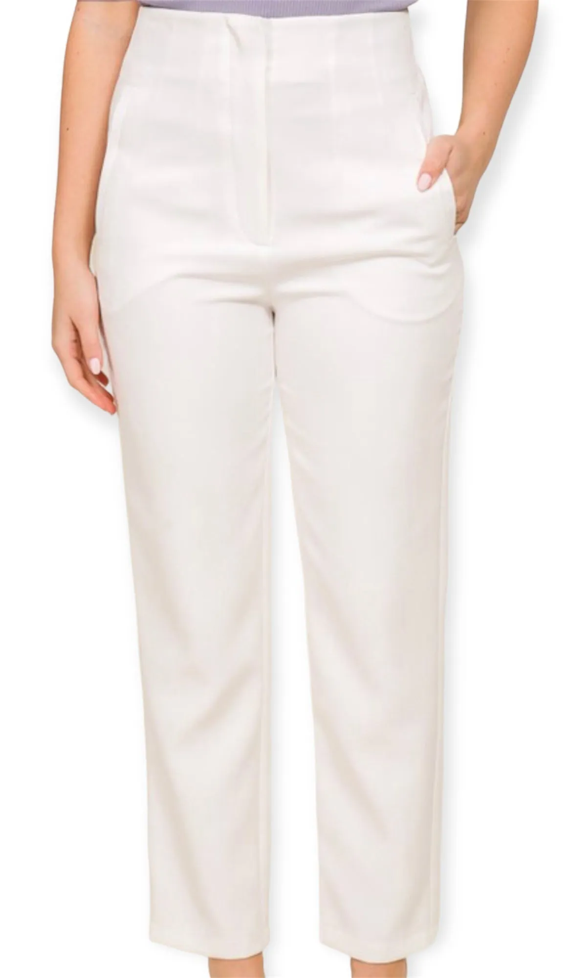 Sleek Tailored High Waisted Pants