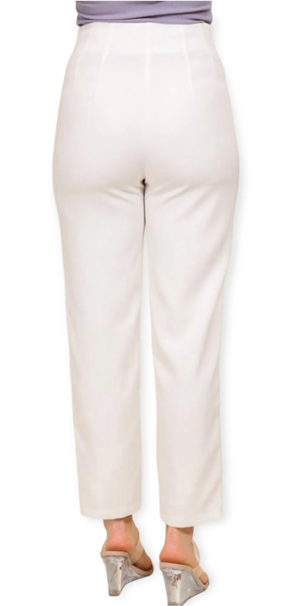 Sleek Tailored High Waisted Pants