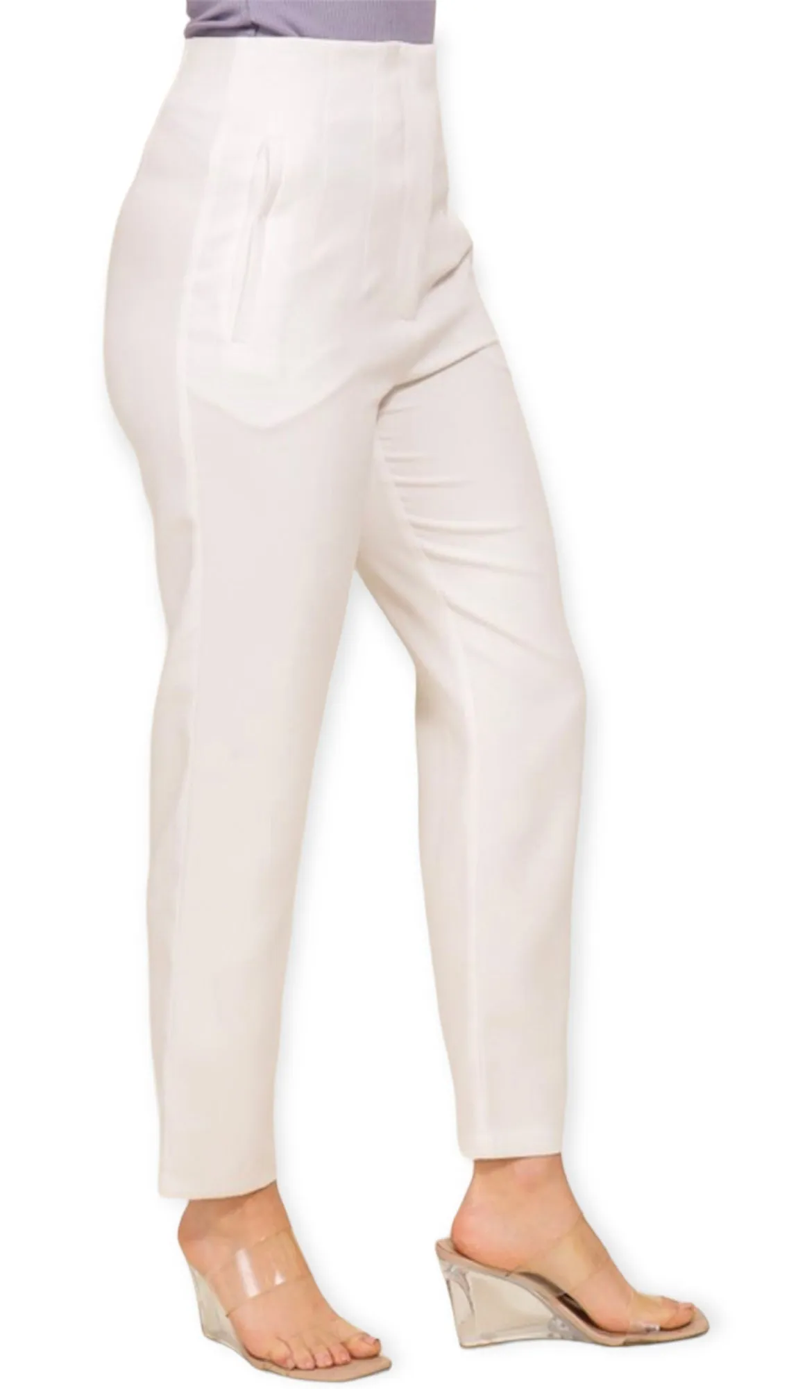 Sleek Tailored High Waisted Pants