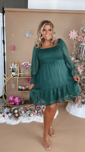 Stay Stunning Mini Dress, Green