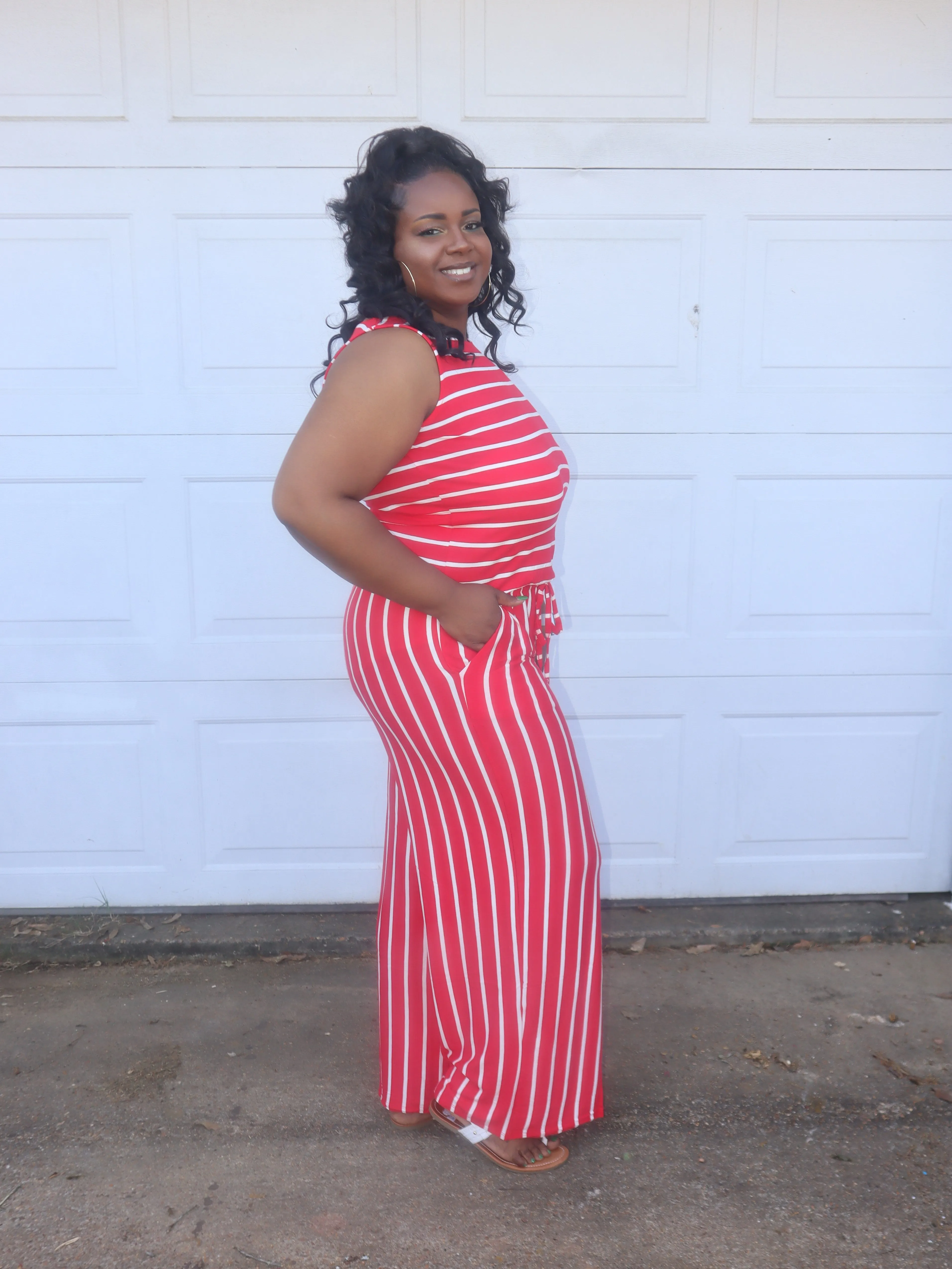 Stripe Me Down Jumpsuit