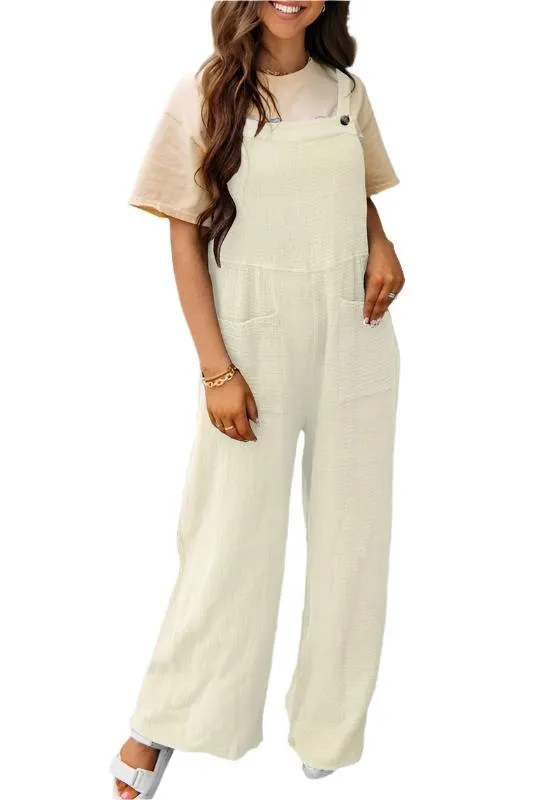 TEEK - Pocketed Casual Overalls