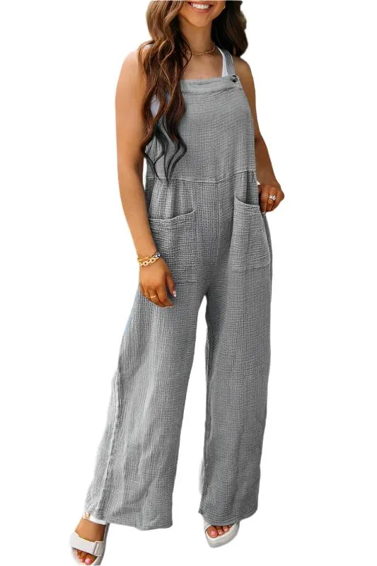 TEEK - Pocketed Casual Overalls