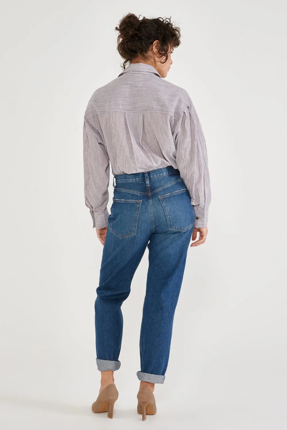 The Bryce Pinch Waist Boyfriend Denim by ÉTICA