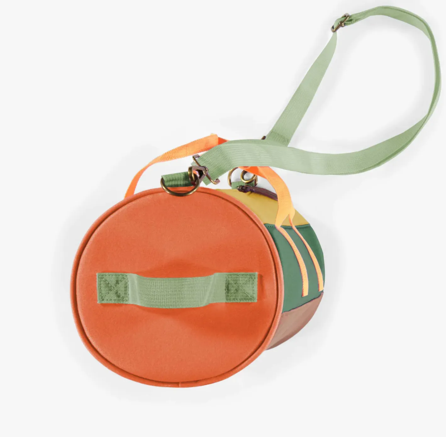 The Colour-Block Canvas Duffle - Green - KIDS