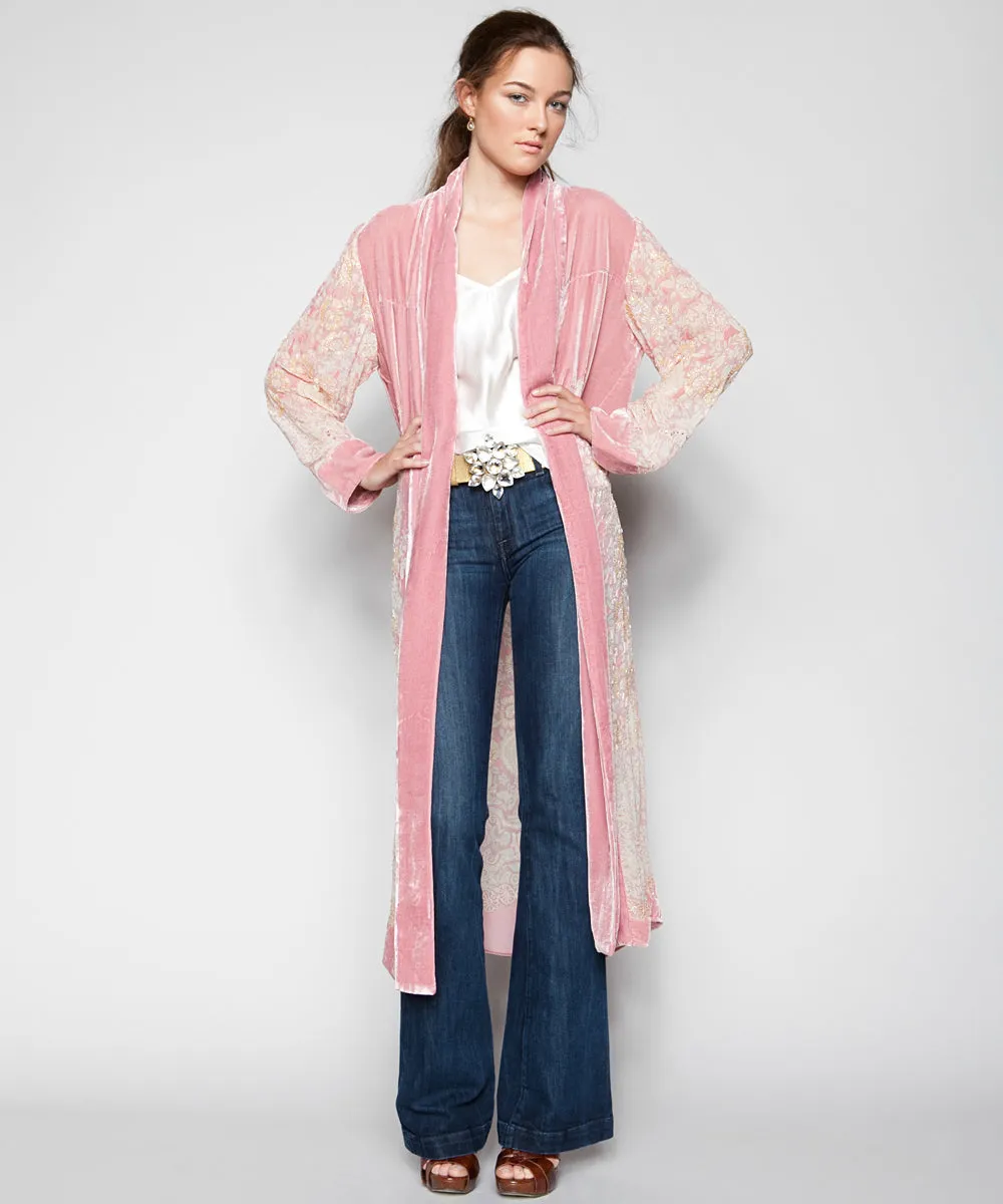 THE ISADORA OPERA COAT IN ROSE