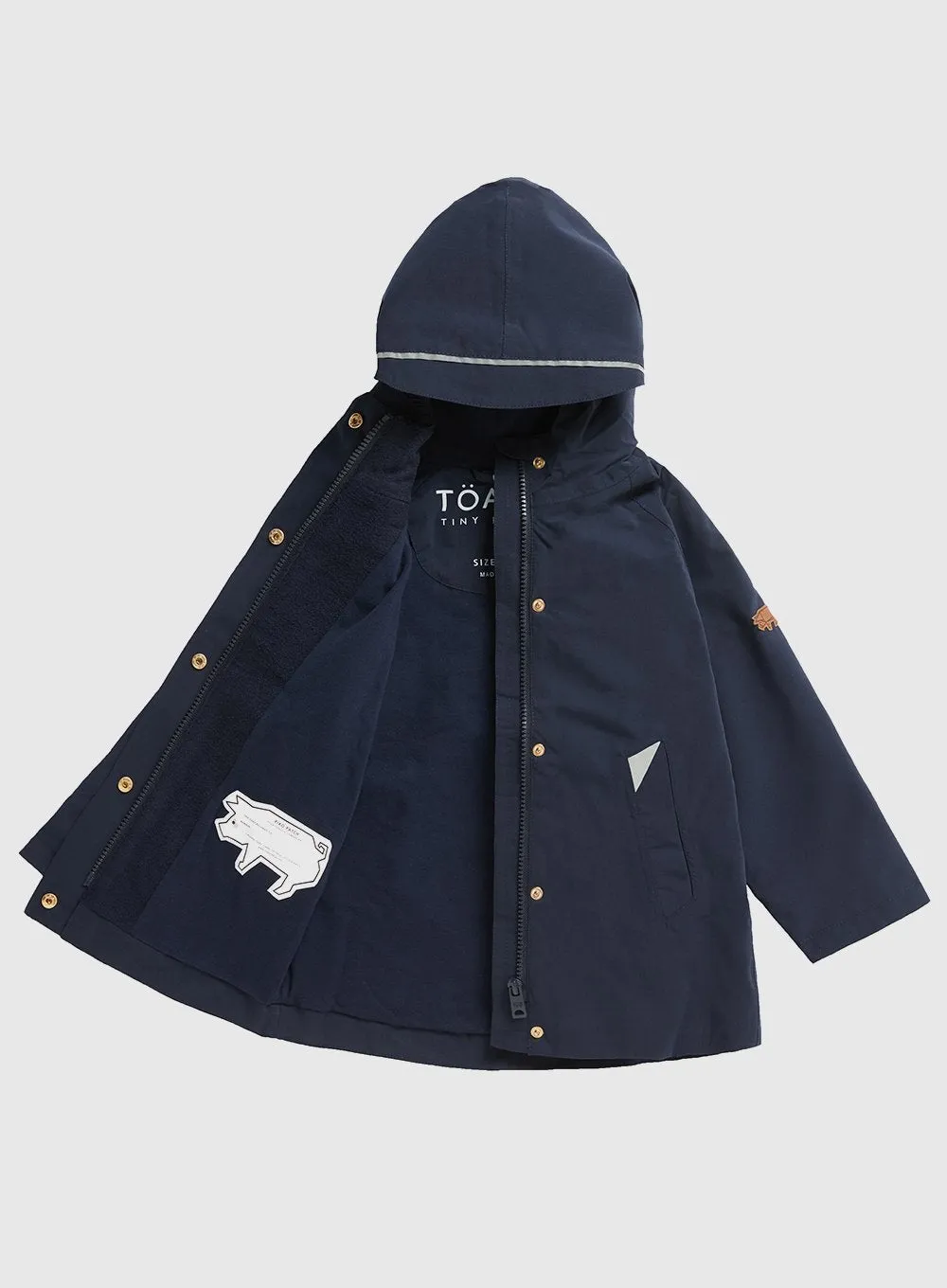 Toastie Waterproof Raincoat in Navy