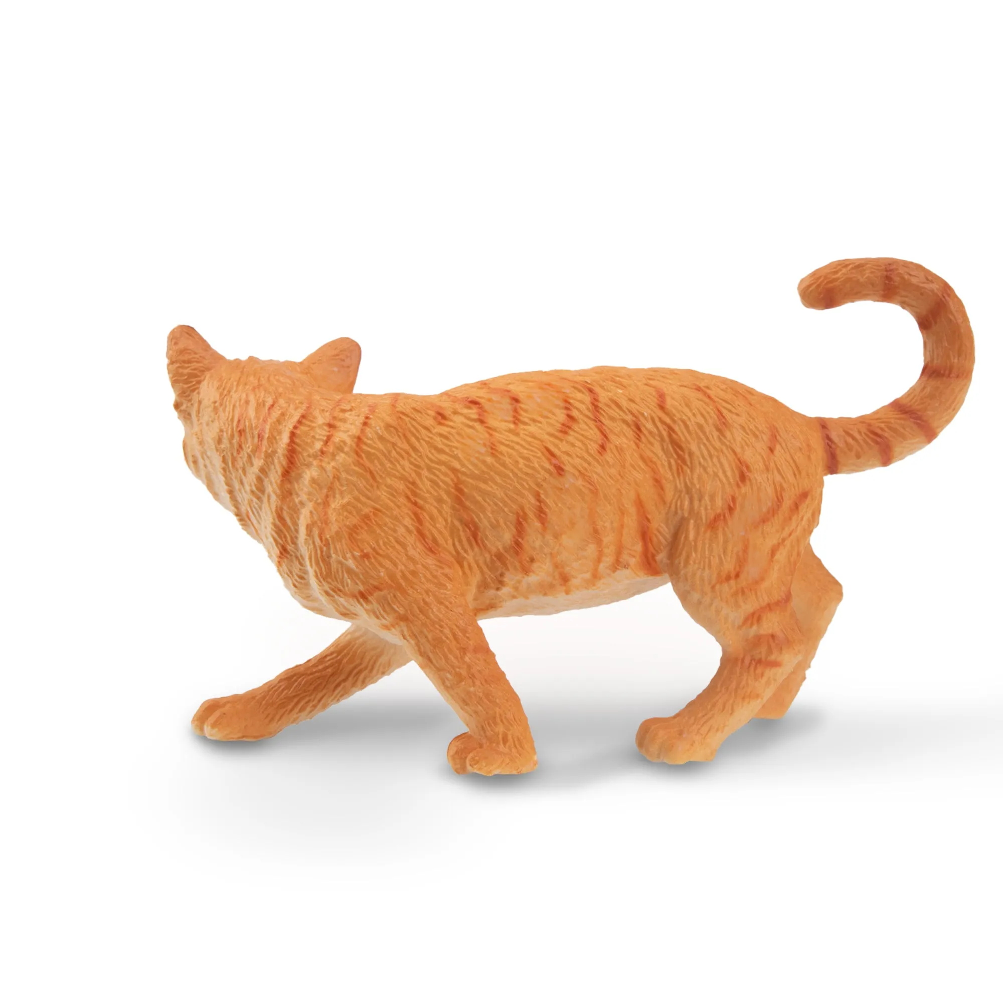 Toymany Striding Orange Tabby Cat Figurine Toy