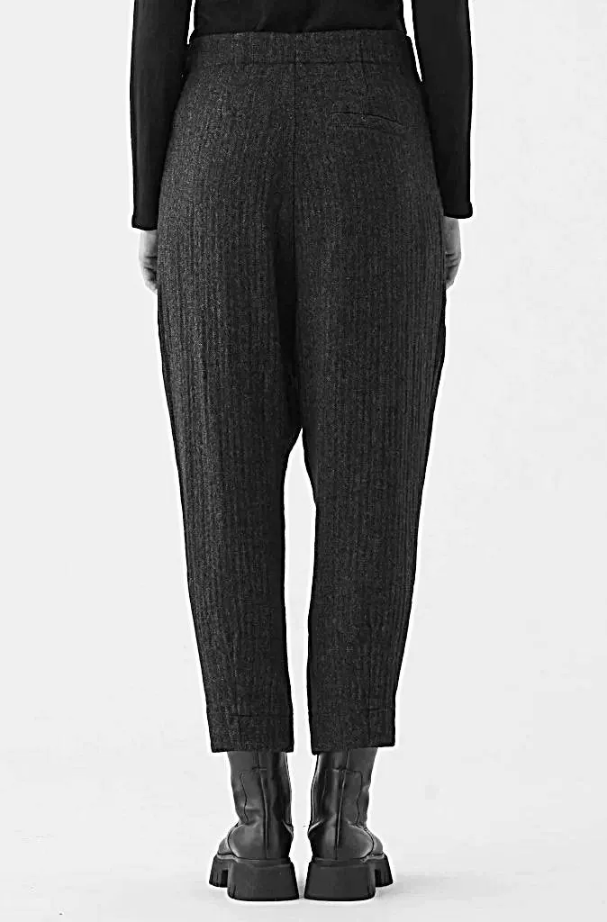 Transit Par Such Balloon Leg Pants in Black Melange