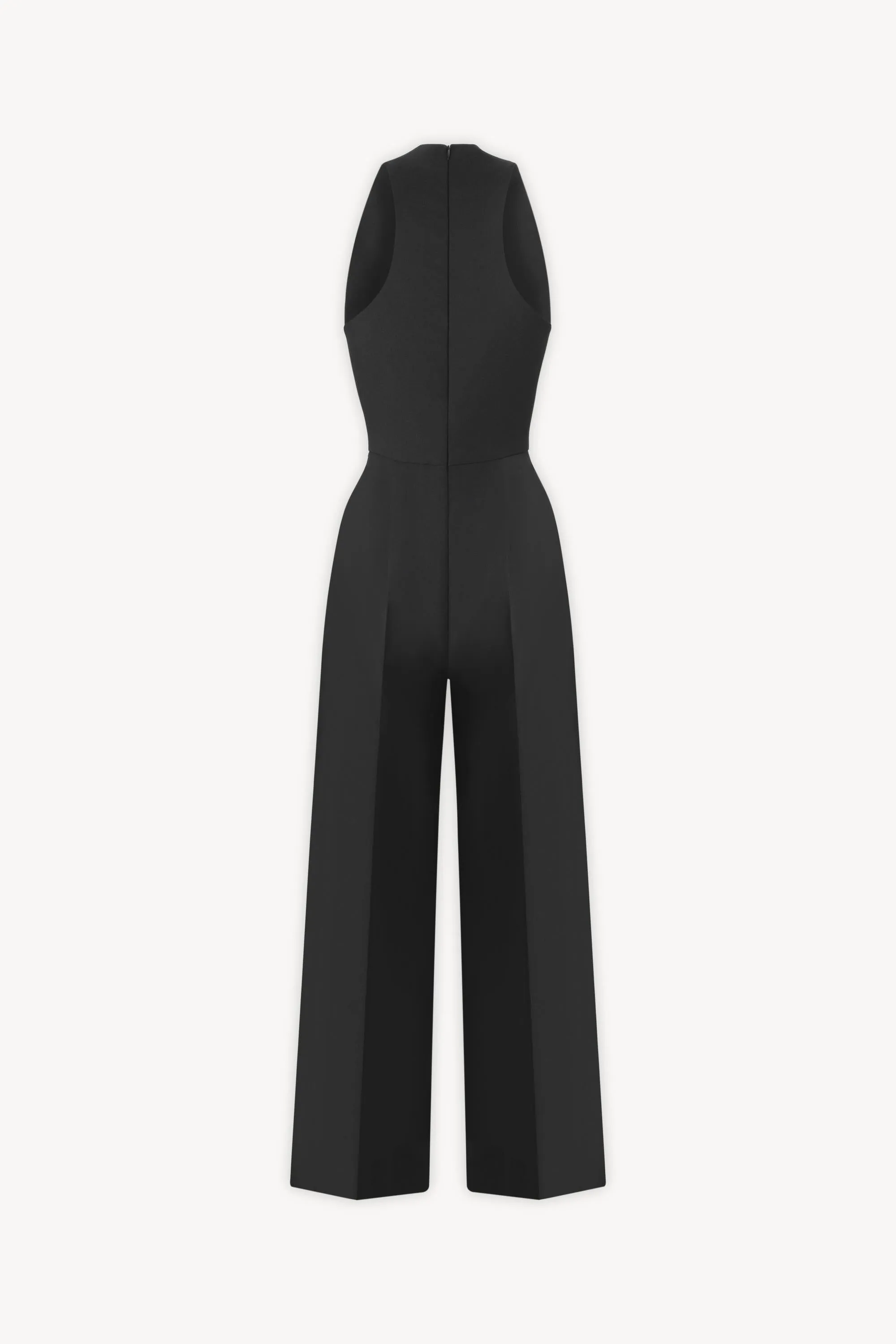 V-neck Wide-leg Jumpsuit