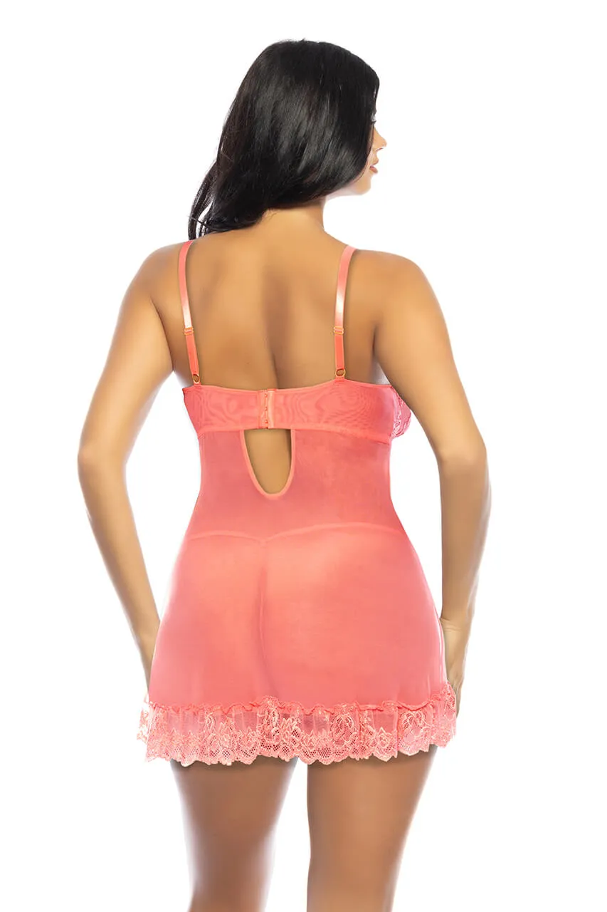 Valentine Lace Babydoll • Curve