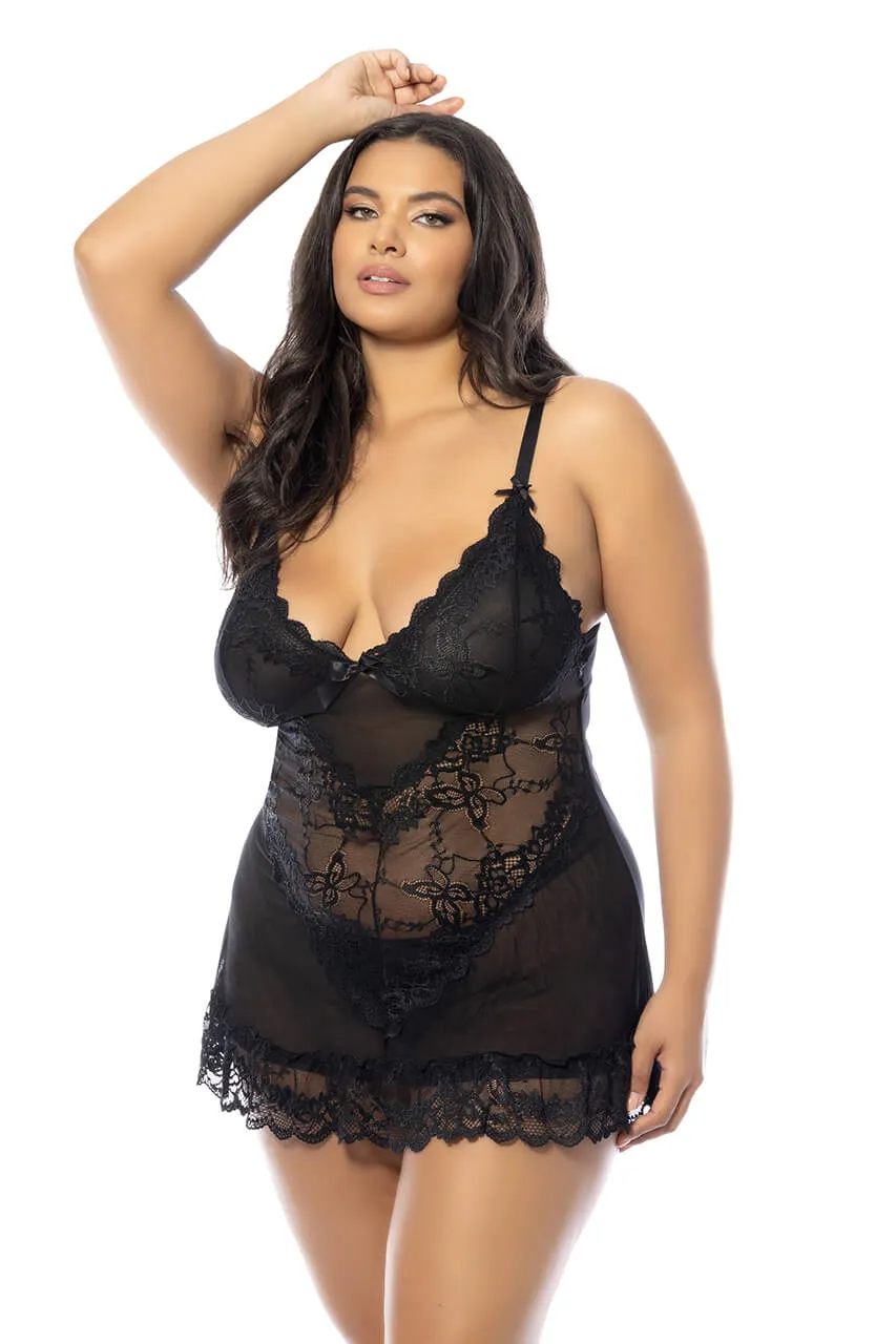 Valentine Lace Babydoll