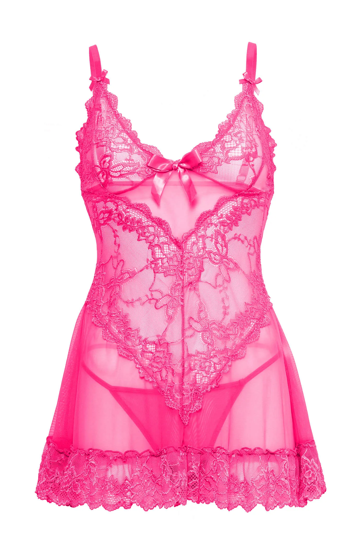 Valentine Lace Babydoll