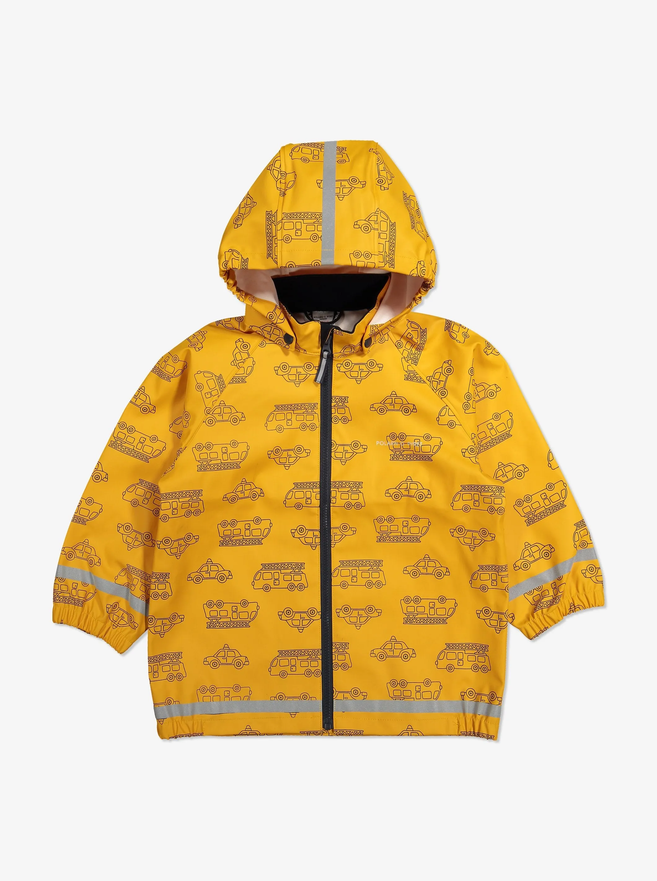 Vehicle Print Waterproof Kids Raincoat