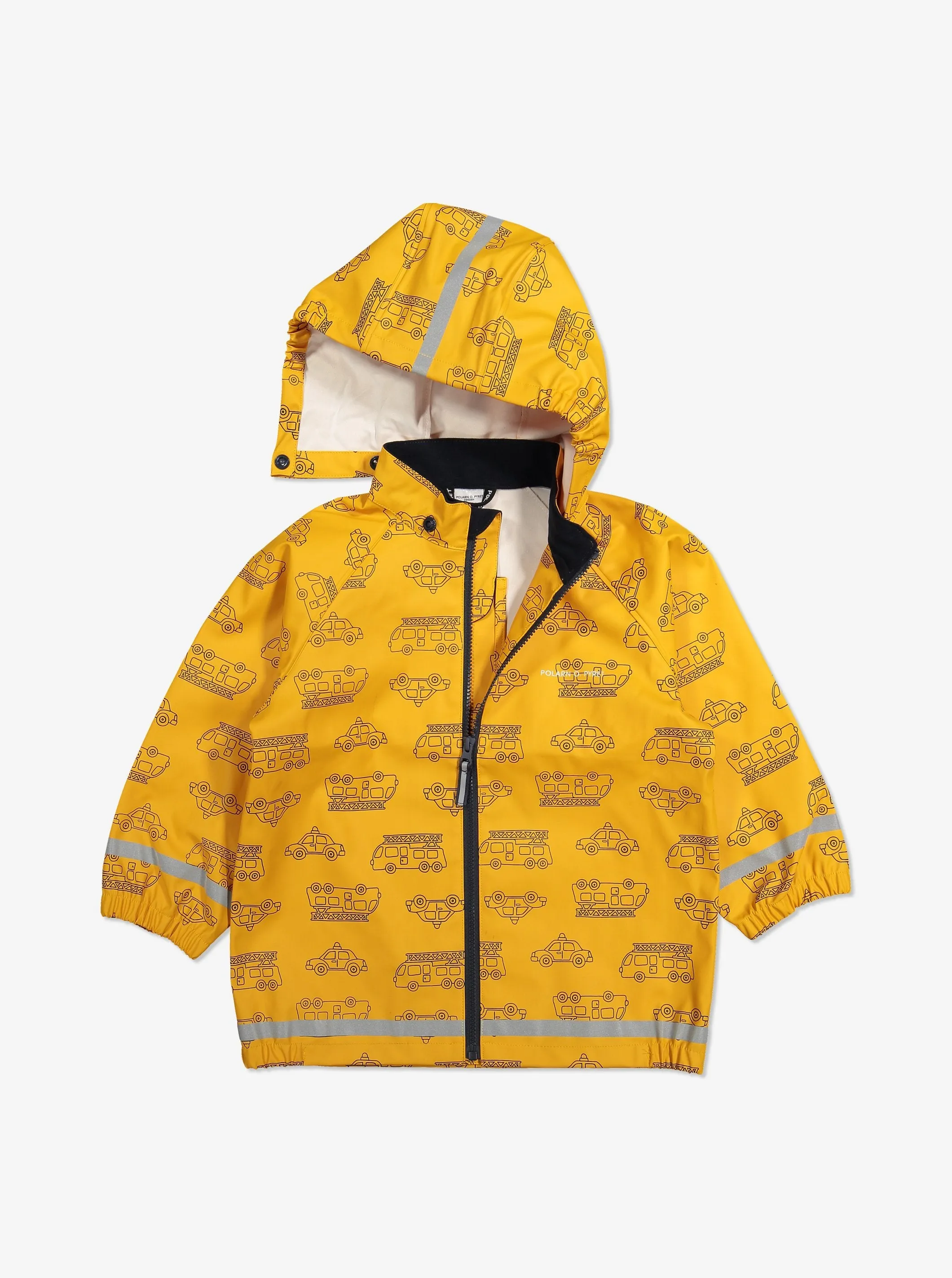 Vehicle Print Waterproof Kids Raincoat