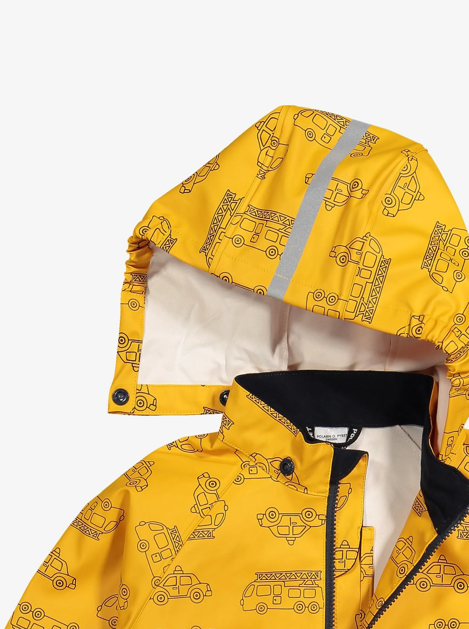 Vehicle Print Waterproof Kids Raincoat