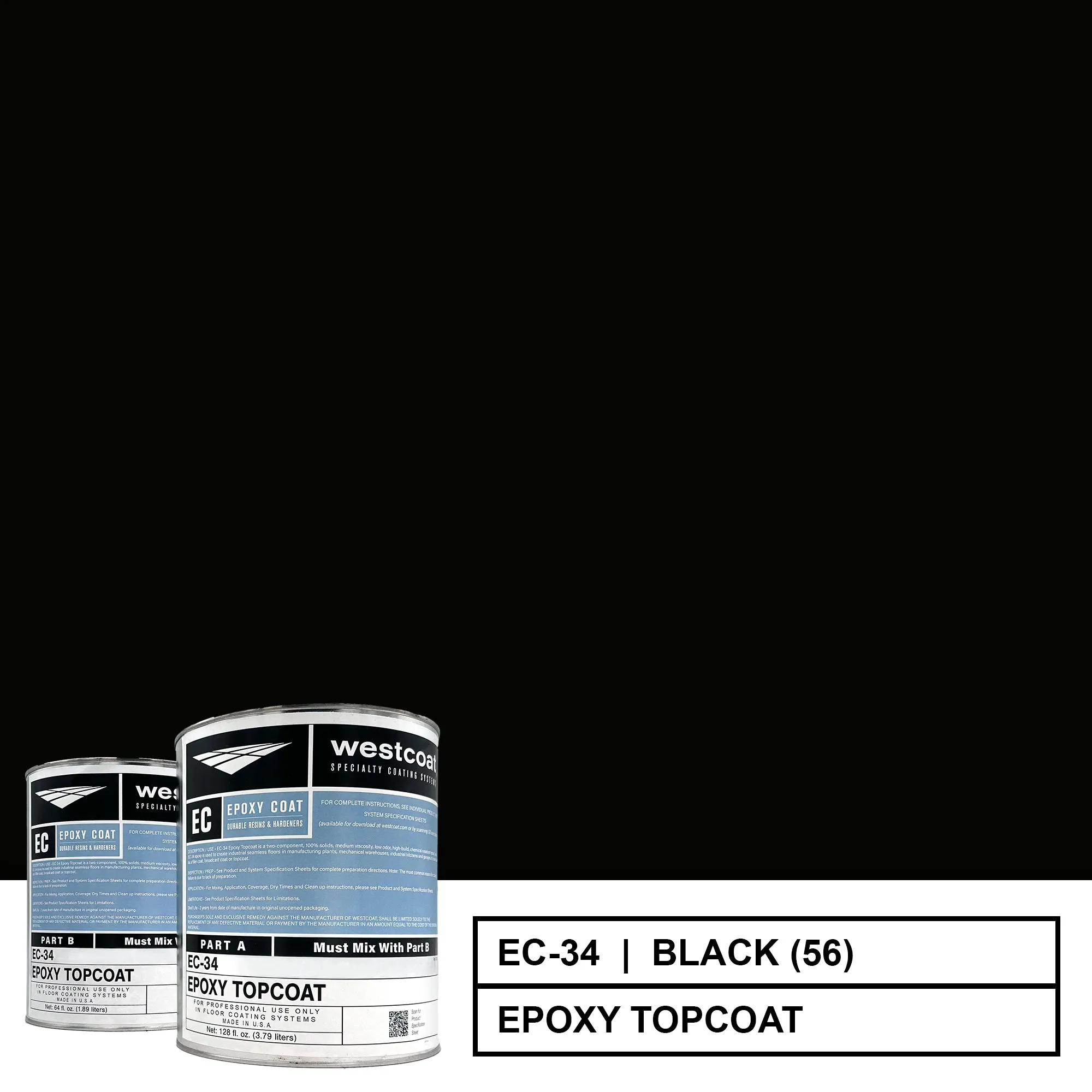 Westcoat EC-34 100% Solids Pigmented Epoxy Topcoat | 1.5 Gallon Kit