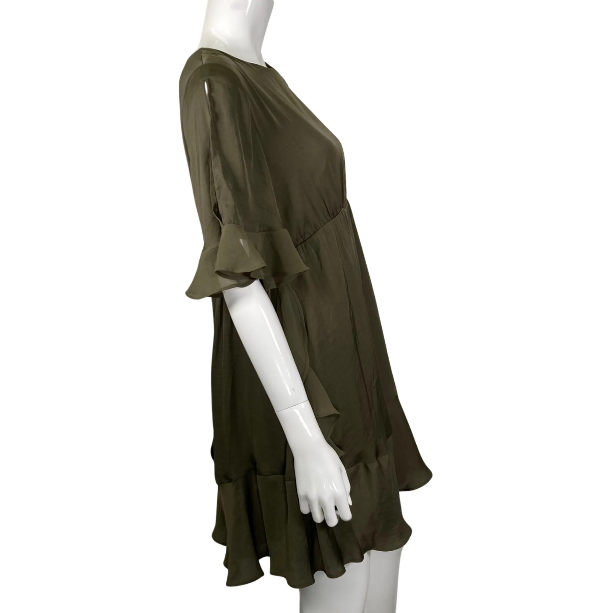 Who What Wear Chic and Elegant Olive Green Dress