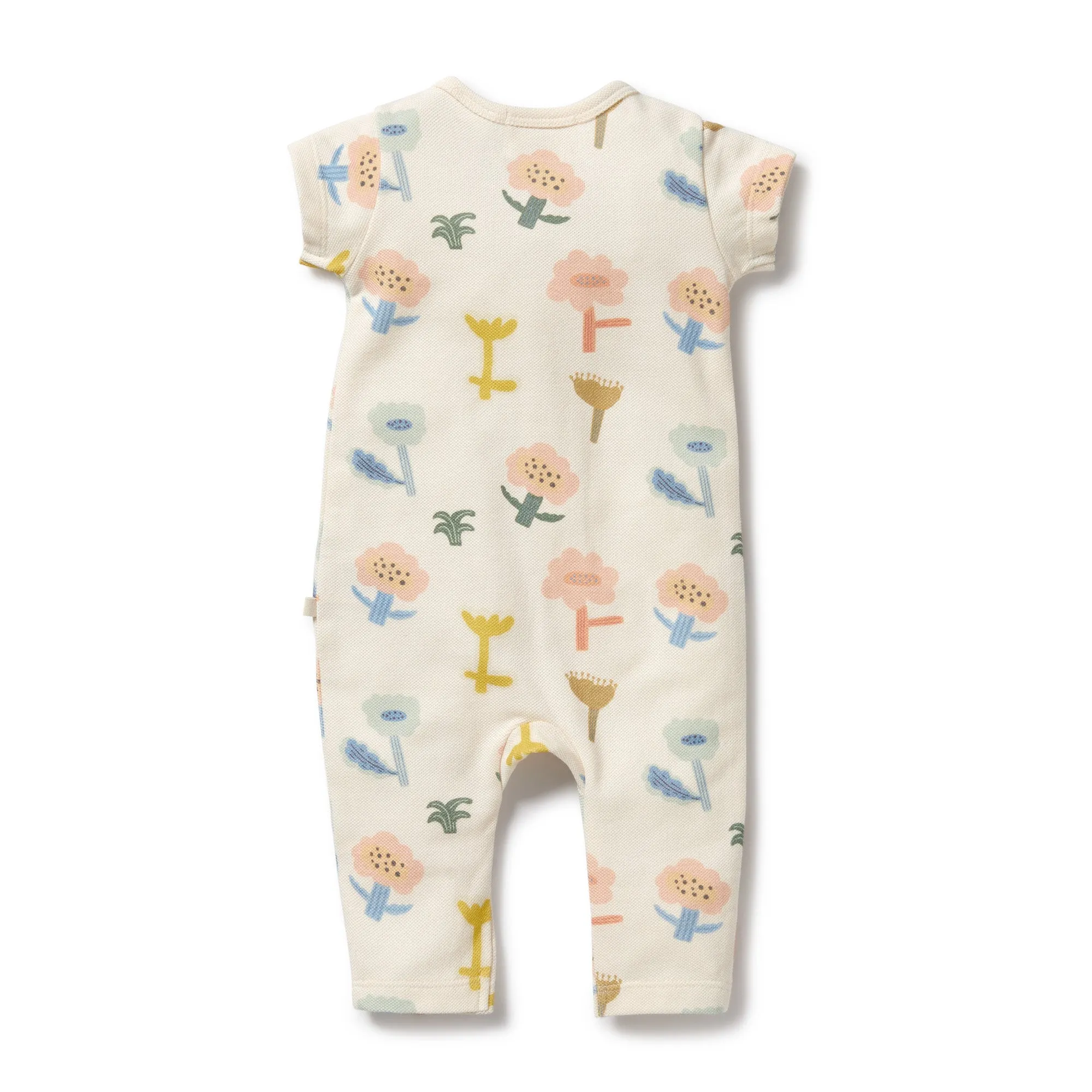 Wilson and Frenchy Organic Ruffle Zipsuit Cookie Cut