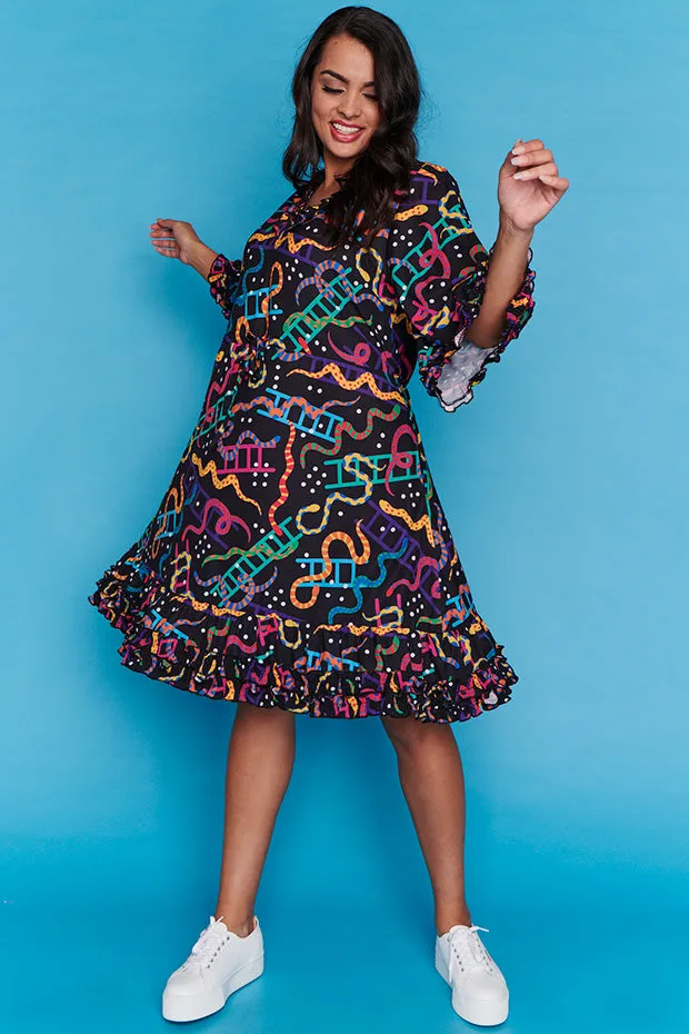 Winnie Snakes & Ladders Dress