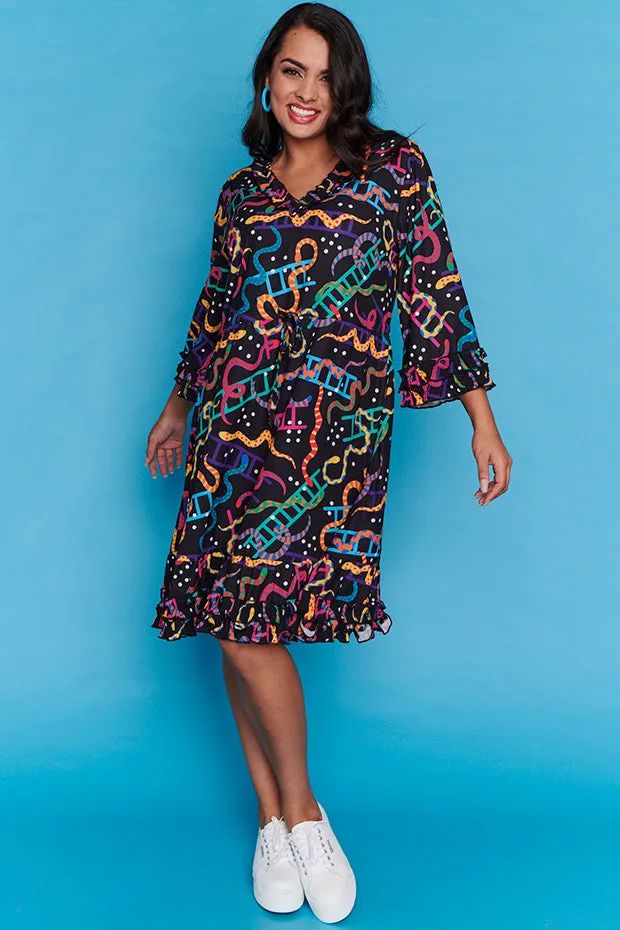 Winnie Snakes & Ladders Dress