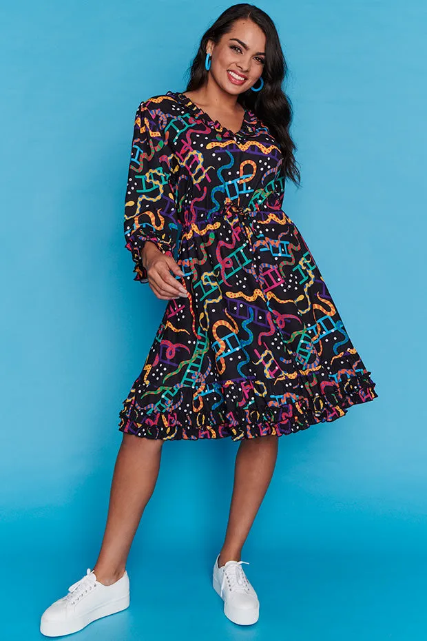 Winnie Snakes & Ladders Dress