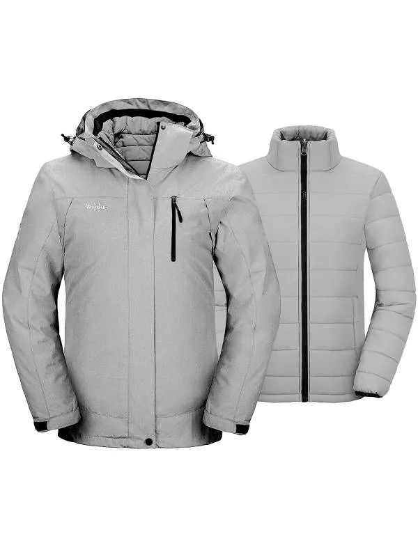 Women's 3-in-1 Ski Jacket Winter Coat C41