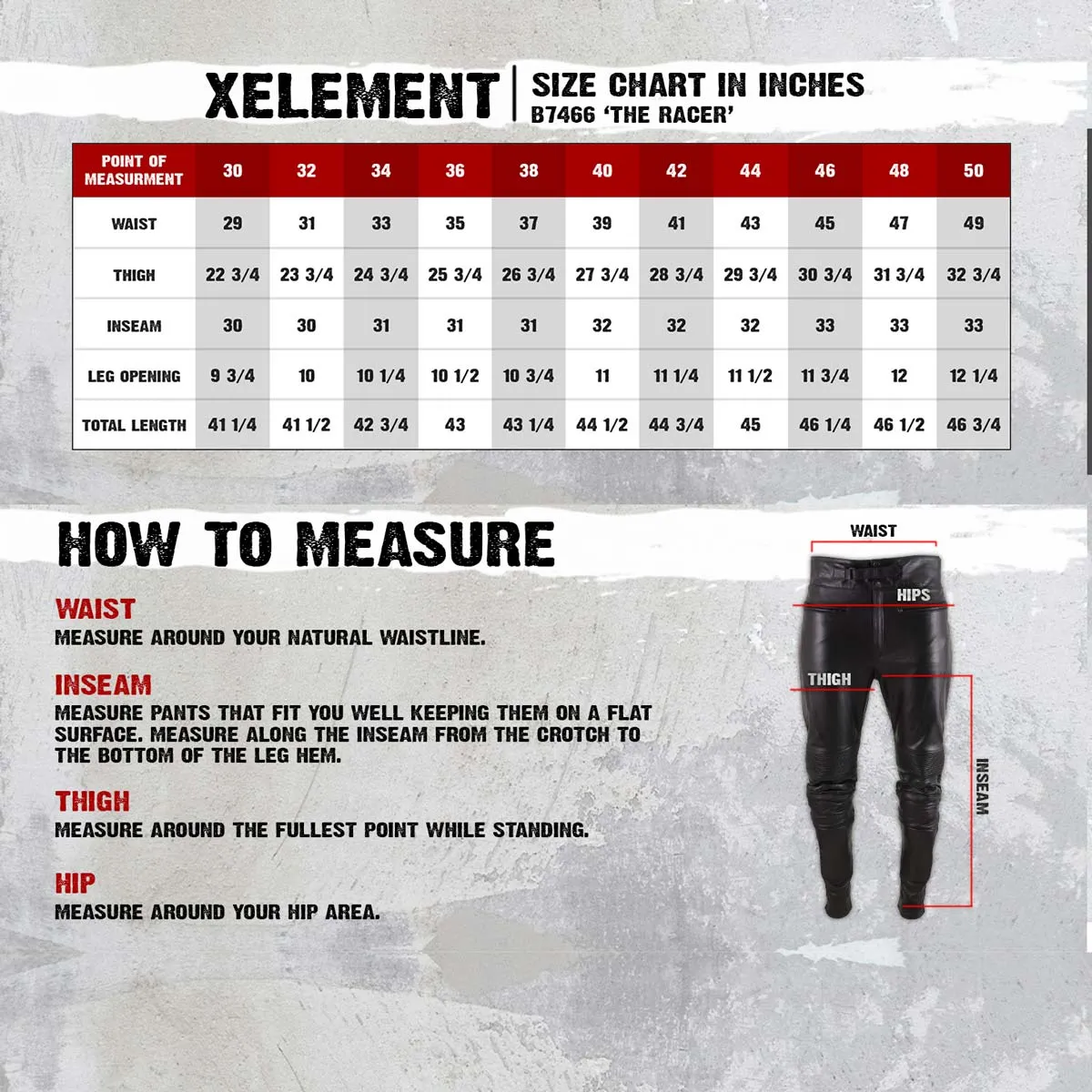 Xelement B7466 Men's 'The Racer' Black Cowhide Leather Racing Pants with X-Armor Protection